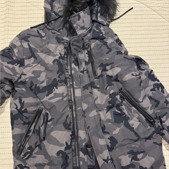 Point zero mens down jacket with fur - Picture 2 of 8